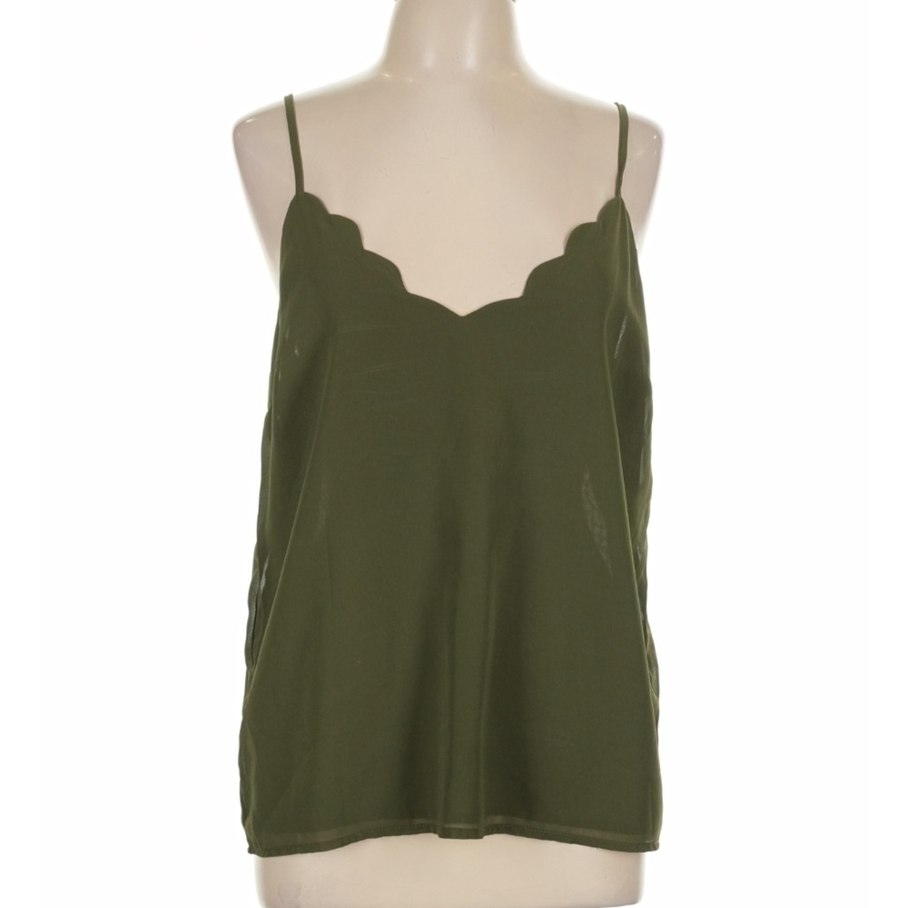 Charlotte Russe Olive Green Spaghetti Strap Cami